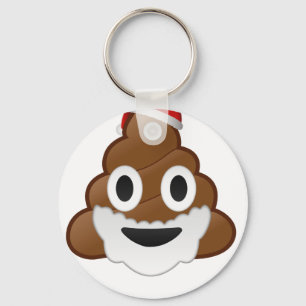 Chaveiro Tombadilho engraçado Emoji do papai noel do Natal
