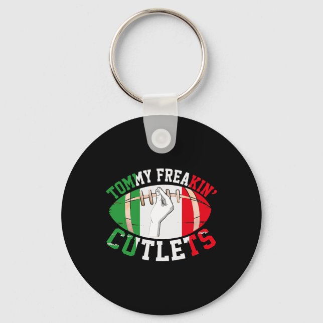 Chaveiro Tommy Engraçado Freakin' Costeletas Bandeira da It (Frente)