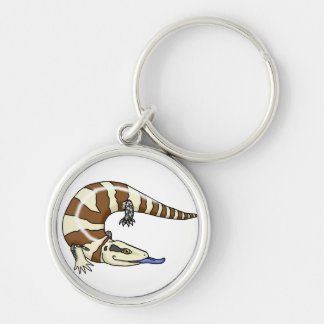 chaveiro tongued azul do skink dos desenhos