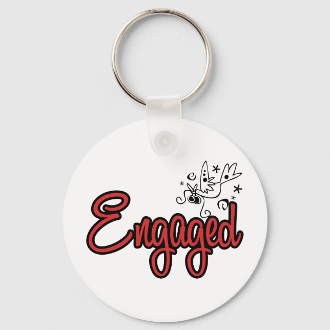 Chaveiro ToonDoveEngagedRed (Frente)