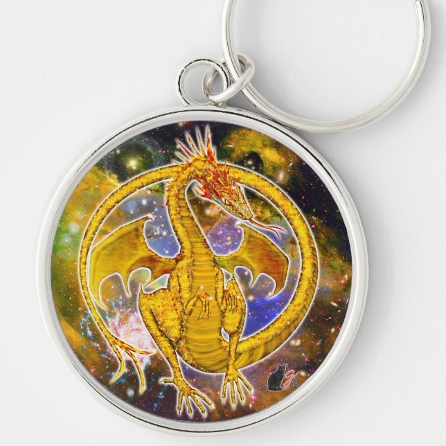 Chaveiro Topaz Cosmic Dragon  (Frente)