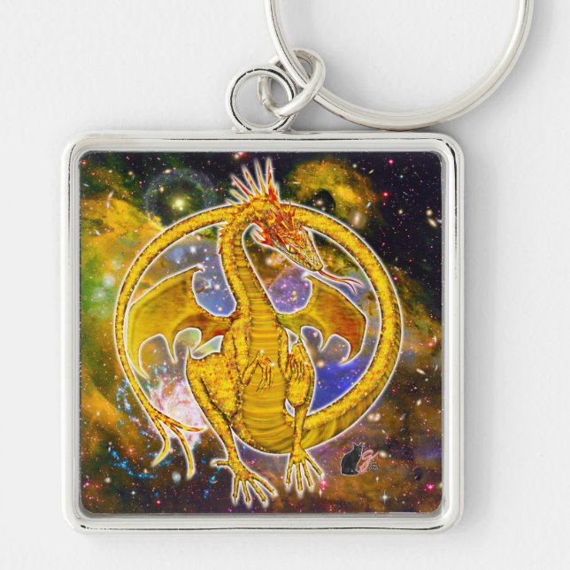 Chaveiro Topaz Cosmic Dragon  (Frente)