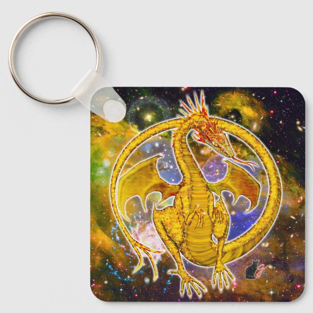 Chaveiro Topaz Cosmic Dragon (Frente)
