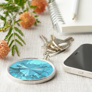 Chaveiro Topázio azul 3