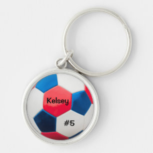 Chaveiro Toque de Chave Azul e Branco do Futebol