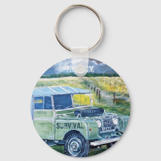 Chaveiro Toque de teclas de botão. Título: LIBERDADE (Frente)