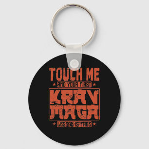 Chaveiro Toque em mim e sua primeira lição de Krav Maga est