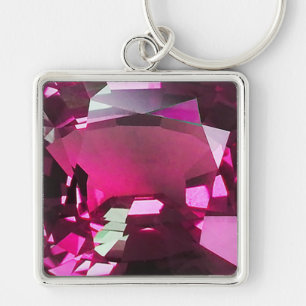Chaveiro Tormaline Gemstone Pink