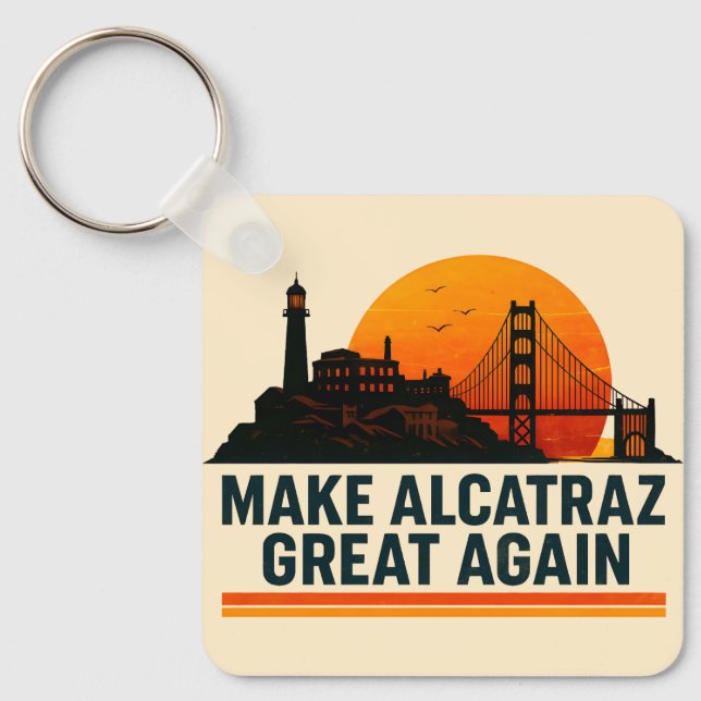 Chaveiro Torne O Excelente Alcatraz Engraçado Novamente (Frente)
