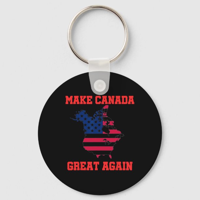 Chaveiro Torne o Excelente do Canadá novamente engraçado, p (Frente)