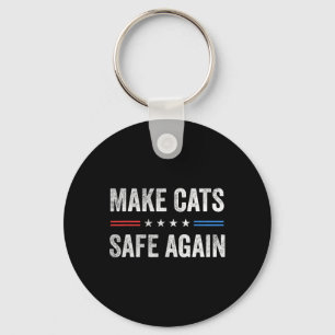 Chaveiro Torne Os Gatos Seguros Novamente Engraçados Eleiçã