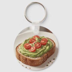 Chaveiro Torrada de Abacate e Tomate Arte de Café da Manhã