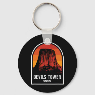 Chaveiro Torre do Diabo Monumentos Nacionais Retro Wyoming 