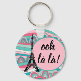 Chaveiro Torre Eiffel Francesa Tendência Ooh la la!/ Monogr