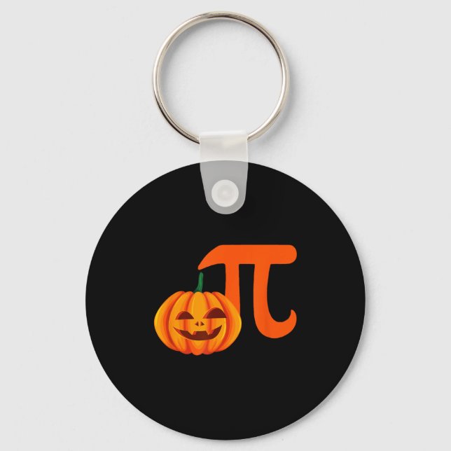 Chaveiro Torta de abóbora jack o lantern halloween matemáti (Frente)