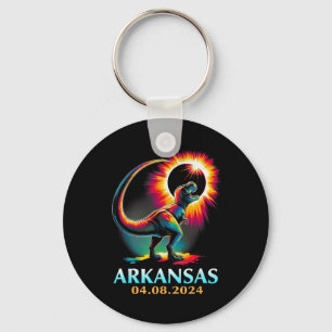 Chaveiro Total do Arkansas Total Solar Eclipse 2024 T Rex D