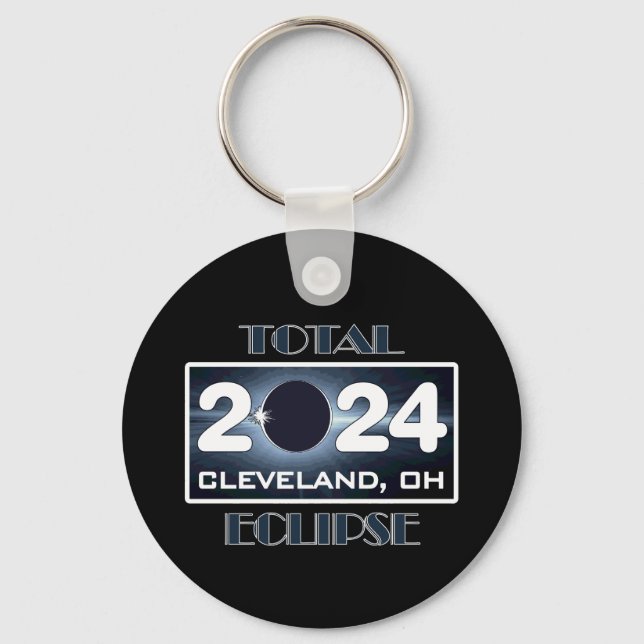 Chaveiro Total Eclipse Cleveland Ohio 2024 Caminho da Total (Frente)