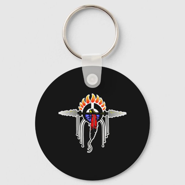 Chaveiro Totem preto indiano (Frente)