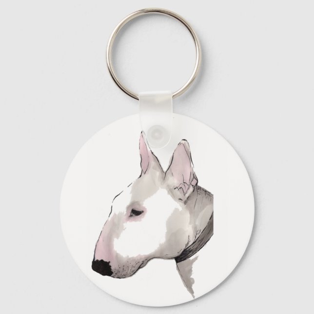 Chaveiro touro inglês terrier keyring (Frente)