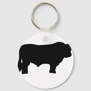 Chaveiro touro preto grande de angus