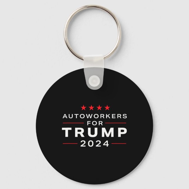 Chaveiro Trabalhadores Para Trump 2024 - Design Trump Union (Frente)