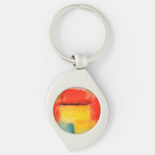 Chaveiro Trabalho de arte de Abstrato minimalista colorida