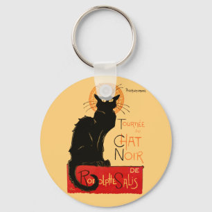 Chaveiro Trabalho de arte de Gato Negra Steinlen