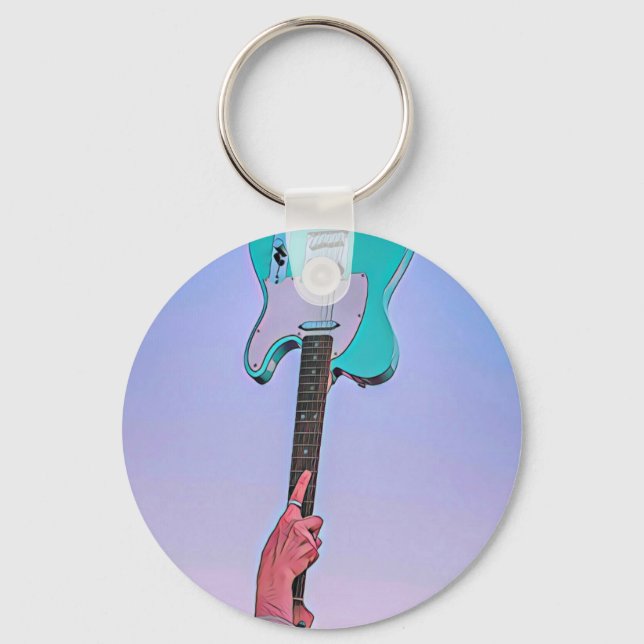 Chaveiro Trabalho de arte de guitarra clássica (Frente)