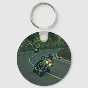 Chaveiro trabalho de arte de motocicleta vintage