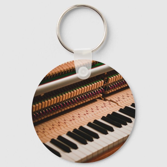 Chaveiro Trabalho de arte de Piano bonito (Frente)