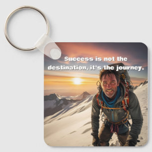 Chaveiro Trabalho de Duro e Sucesso Montanha escalada Motiv