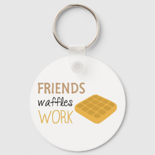 Chaveiro Trabalho de Waffles de Amigos
