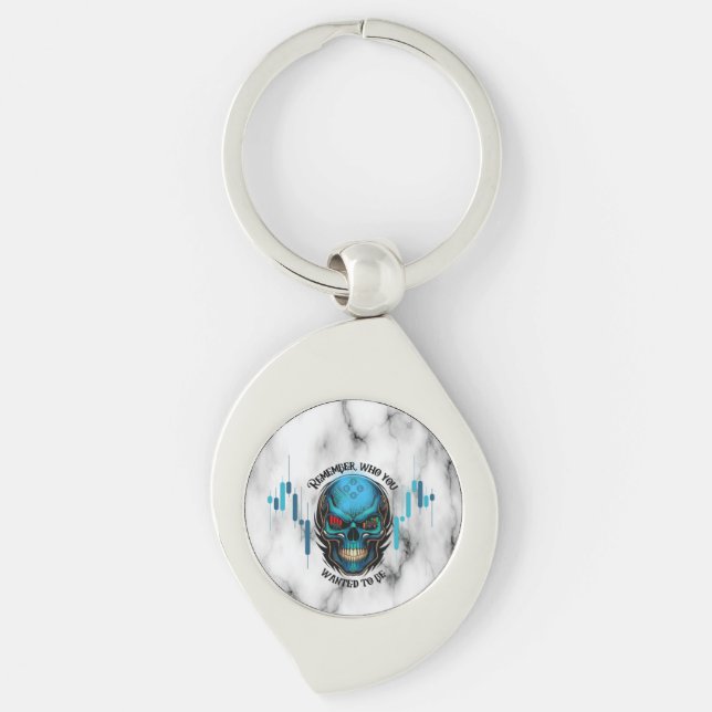 Chaveiro Trade Motivation | Skull N Marble | Remember  (Frente)