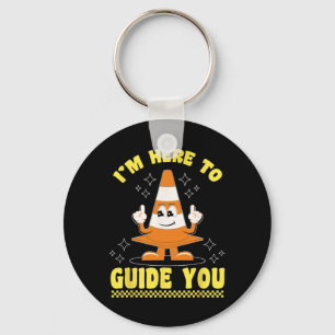 Chaveiro Traje de Halloween de Cone Estou aqui para guiar Y