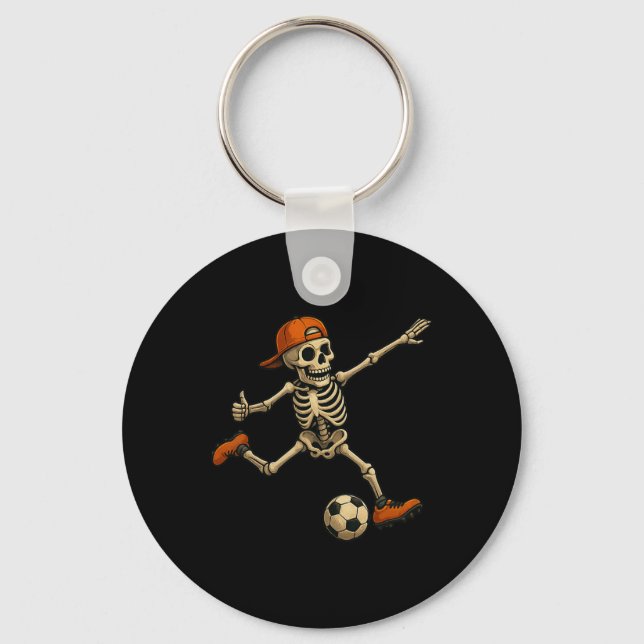 Chaveiro Traje de Halloween de Futebol Esqueleto para Homen (Frente)