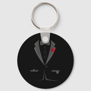 Chaveiro Traje E Tie Tuxedo Bowtie Costume Fácil Halloween