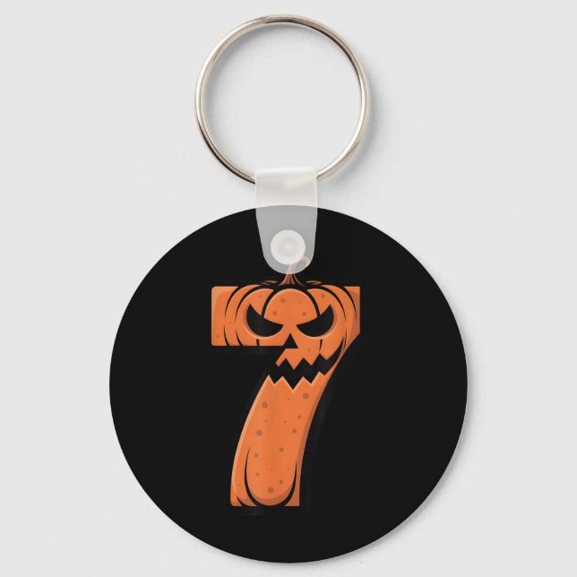Chaveiro Traje engraçado de Halloween 6 7 Meme 67 Halloween (Frente)