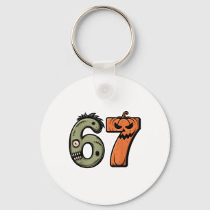 Chaveiro Traje engraçado de Halloween 6 7 Meme 67 Halloween
