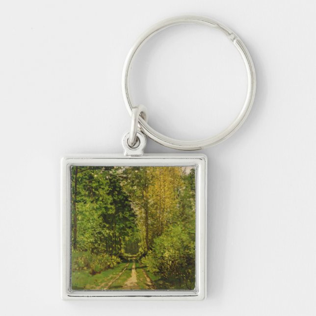 Chaveiro Trajeto arborizado de Claude Monet | (Frente)