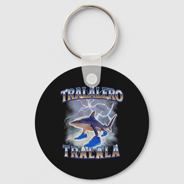 Chaveiro Tralalalero Tralala Funny Shark Meme Bootleg (Frente)