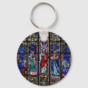 Chaveiro Transfiguração da arte do vitral do Jesus Cristo
