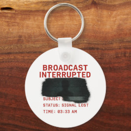 Chaveiro Transmissão Interrompida - Sinal Perdido - Tee Gli