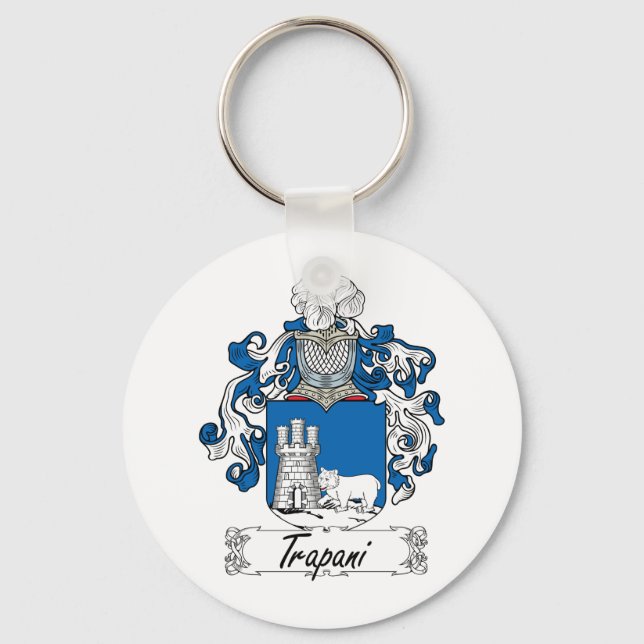 Chaveiro Trapani Family Crest (Frente)