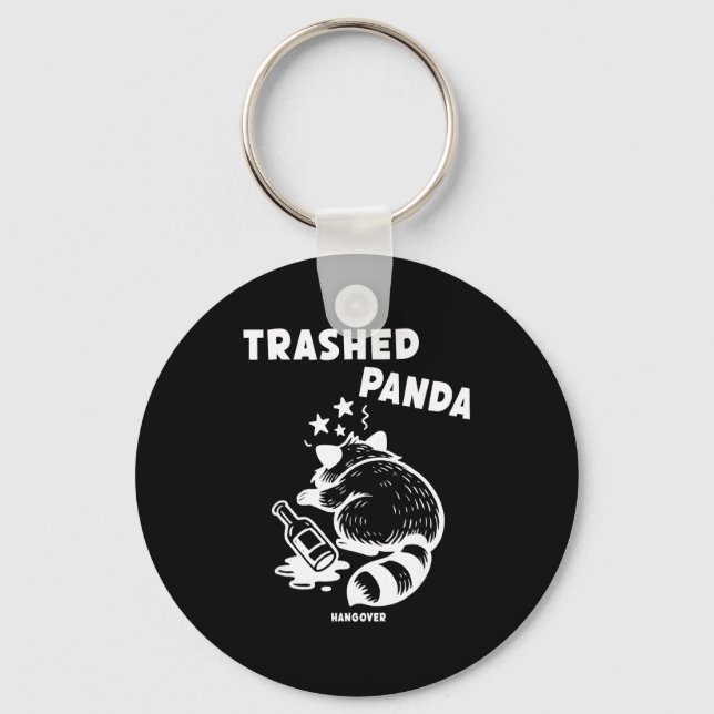 Chaveiro Trashed Panda Hangover Social Media Crazy Drunk Ra (Frente)