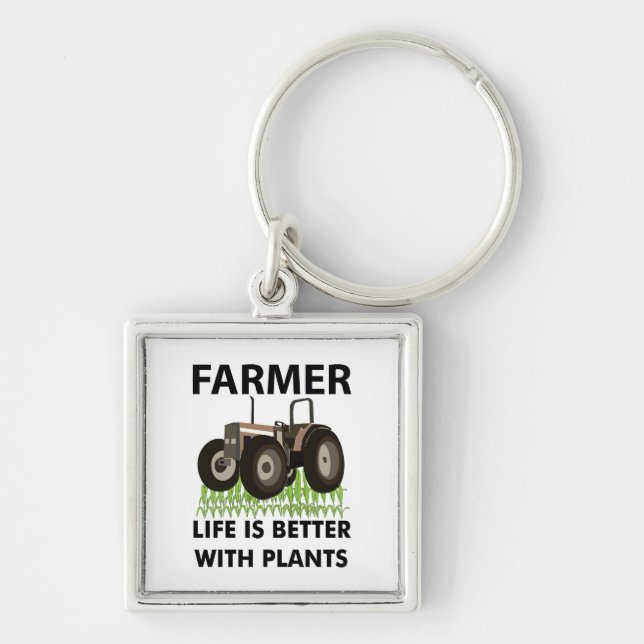 Chaveiro Trator de Fazenda Campo Agricultor  (Frente)