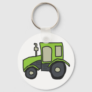 Chaveiro Trator de Fazenda Verde