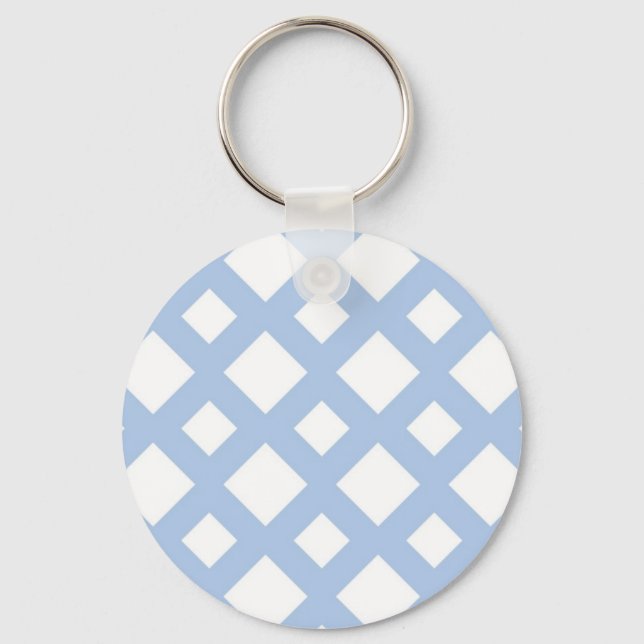 Chaveiro Trava azul clara em branco (Frente)