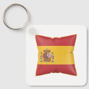 Chaveiro Travesseiro com a bandeira da Espanha
