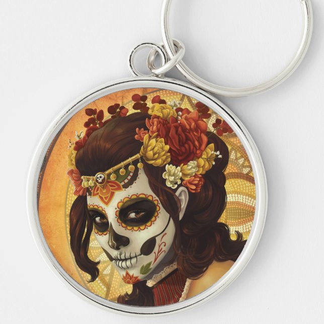 Chaveiro Travesseiro decorativo Dia De Los Muertos (Frente)