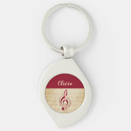 Chaveiro Treble Clef Vintage Music